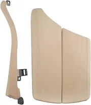 Car Front Center Console Armrest Cap Cover W/Armrest Cover Lid Compatible For BMW F10 2010 2011 2012 2013 2014 2015 2016 2017 5Series(BEIGE)