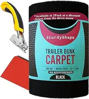 SturdyShape Boat Trailer Bunk Carpet Kit 13ftx12in 25oz- Marine Carpet Covers for Trailers, Lift Runners, and Jet Skis - Durable for Optimal Protection