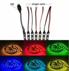 12V 5050 60LED/m Flexible Black PCB LED light Strip RGB Warm White String Lights