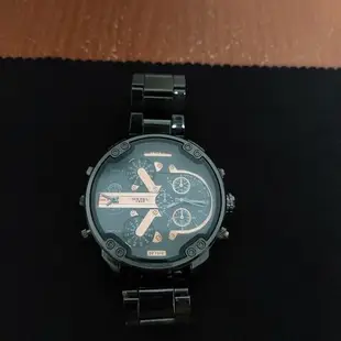[二手] 義大利 Diesel 儀錶板 錶盤 雙時區 時尚 手錶
