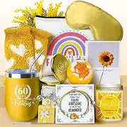 WULAIHO 60th Birthday Gifts for Girls, Happy 60 Years Old Birthday Pamper Set Present Basket, Unique Hamper Gift Ideas for Her, Best Friends, Sisters, Daughter, Niece, Gifts for Women