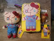 Hello Kitty Chucky Halloween Crossbody Bag Purse,Wallet, Keychain & Plush NWT