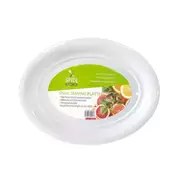 40 x Plastic Oval Serving Trays 47x36.5cm Food Sandwich Dinner Platter Wedding Party Events