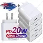 20W USB Type-C Fast PD Power Wall Charger Adapter For iPhone 16 15 14 13 12 11