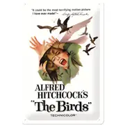 Nostalgic Art 20x30cm Medium Metal Wall Hanging Sign Alfred Hitchcock Home Decor