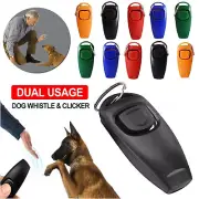 Multicolor Dog Clicker Whistle 2 in 1 Agility Trainer for Dog Training Obedience