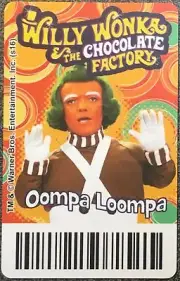 Willy Wonka The Chocolate Factory Coin Pusher Cards TIMEZONE - Oompa Loompa