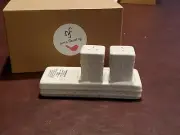 Nora Fleming retired S6B Salt and Pepper Shaker Pearl Dot for mini