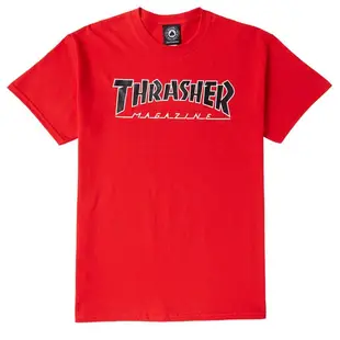 THRASHER OUTLINED TEE 紅色 短袖T恤 舊金山品牌