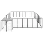 Andala Pets Dog Kennel Black 30.25 m Steel