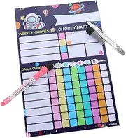 HOODANCOS 1 Set Reusable Hanging Reward Chart for Magnetic Behavior Chart Accessory for Boys and Fun Weekly Task Planner to Encourage Responsibility and Behavior