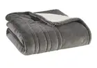 Serta Plush To Sherpa Heated Electric Throw Blanket with Controller Queen New