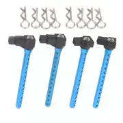 4Pcs Blue Aluminum Body Posts Mount DIY Kit for Tamiya TT-01 TT01 1/10 RC Car