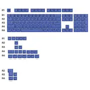 Glorious GPBT Basics Keycaps Mana Blue