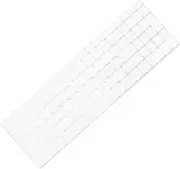 OSOLADY Laptop Keyboard Cover Keyboard Film TPU Keyboard Cover White Keyboard Cover