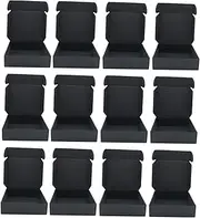 CAXUSD 24pcs Boxes Folding Storage Boxes Lightweight Multi Functional Shipping Boxes for Easy Packing and Organizing and Reusable Black Cardboard Containers