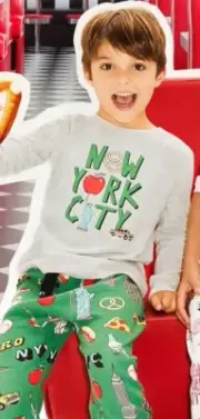 Cute New Peter Alexander Kids New York Waffle pj Set Size 3 Super Comfortable!