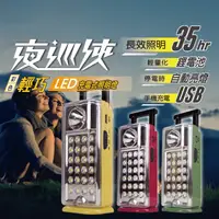 在飛比找生活市集優惠-【太星電工】夜巡俠彩色輕巧LED充電式照明燈IF500 停電