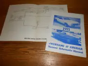 1971 FORD MUSTANG / MERCURY COUGAR VACUUM SCHEMATICS MANUAL / '71 DIAGRAMS