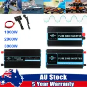 1000W 2000W 3000W Pure Sine Wave Inverter w/ UPS 12V to 240V 50HZ AC AU! Hot
