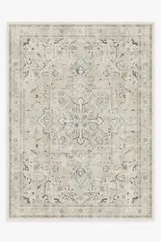 | Machine Washable Runner Rug 275' x 365' | Kamran Ivory Opal Rug | Ruggable