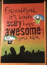 Hallmark Happy Halloween Grandson Card Kid Zombies Trick Or Treat 8x5.5