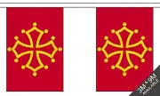 MIDI PYRENEES 3 metre BUNTING 10 FLAGS flag FRANCE FRENCH