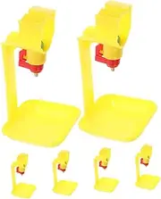Abaodam 6pcs Automatic Chicken Water Dispensers Poultry Water Feeders with Design for Chicken and Farms