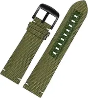 [AEHON] Canvas real leather watch strap for Mido m026.629/430 Ocean Star m042.430 navigator helmsman breathable nylon watchband 22m belt