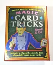 Magic Card Tricks Book & Kit 48 Page Book & Special Magic Cards Family FUN