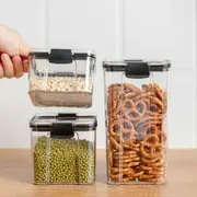 6x Clip Storage Box 700ML Airtight Food Container Kitchen Cereal Organiser Jar