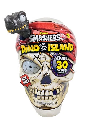 Zuru Smashers Dino Island Giant Pirate Skull Dino Surprise Playset 28 Pieces