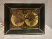 Clock Nova Totivs Terrarvm Orbis Geographica AC Hydrographica Gold Foiled World