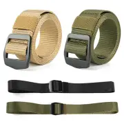 Automatic men/ Slide Buckle Tactical Belts with Men Waist Belt for Ratchet Nylon