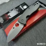 Spyderco Slysz Techno 2 CTS-XHP Stonewashed Blade Titanium Handles C158TIP2