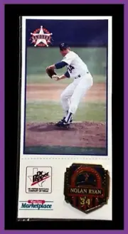 1999 Nolan Ryan Hall of Fame #34 Dr Pepper Winn-Dixie Pins HOF