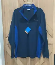 NWT Columbia Mens Pullover Large Hiking Klamath Range II Half Zip Fleece Outdoor