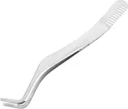 VICASKY Precision Stainless Steel Eyelash Extension Tweezers with Built Comb for Accurate Application and Grooming Makeup Tool for False Lashes Lash Clusters and DIY Extensions