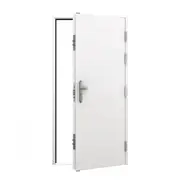 Lathams 2050 x 920 x 50 mm - RHO - Surfmist White Steel Security Door and Frame