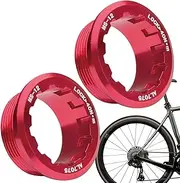 Cycling Cassette Lockring | Freewheel Lock Ring Cover - Set of 2 Lock Covers for Flywheel, 12 Speed Anti-Slip Aluminum Alloy Flywheel Lockring