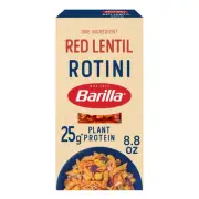 Barilla Red Lentil Pasta 8.8oz Gluten Free Vegan Rotini 25g Protein 11g Fiber