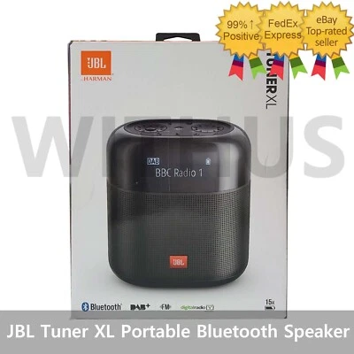 JBL Tuner XL Portable Waterproof FM Radio Bluetooth Speaker JBLTUNERXLBL_