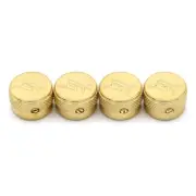 4x Gretsch Knobs Arrow "G" Logo Knob Metal Guitar Control Knob Volume Knob Gold