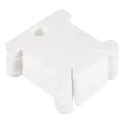 300pcs Plastic Floss Bobbins, Thread Cards Cross DIY Sewing Storage, White