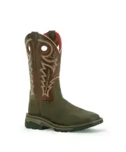 R. Watson Men's Adobe Brown Steel Toe Western Safety Boots RW1002--9US