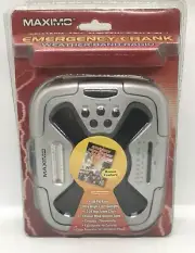 Maximo Concepts EMERGENCY CRANK WEATHER BAND RADIO w/LED Flashlight NIP