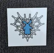 Dutch Bros Temporary Tattoo Halloween Spider Web Windmill Spooky 2024