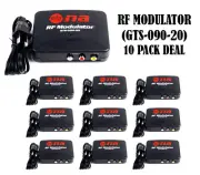 10 Pack RF Modulator Universal Auto TV Switch AV Device to TV RF Video Game Cam
