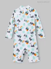 Angel & Rocket Blue Brody Blue Sunsafe Print Toddler Swimsuit (F91041) | $65 - $69