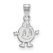 10k White Gold Syracuse University Otto The Orange School Mascot Charm Pendant
